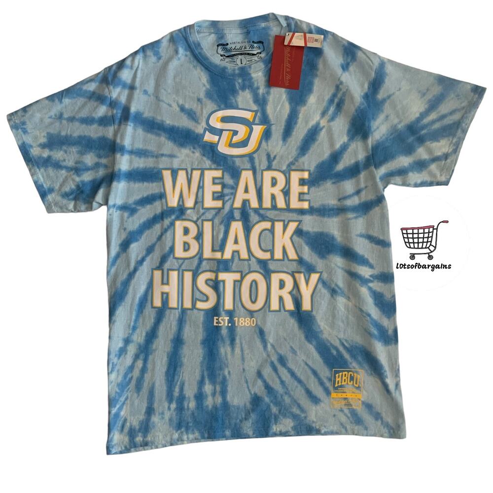 Mitchell &Ness Men's Sz L Southern University We are Black History Month T-Shirt